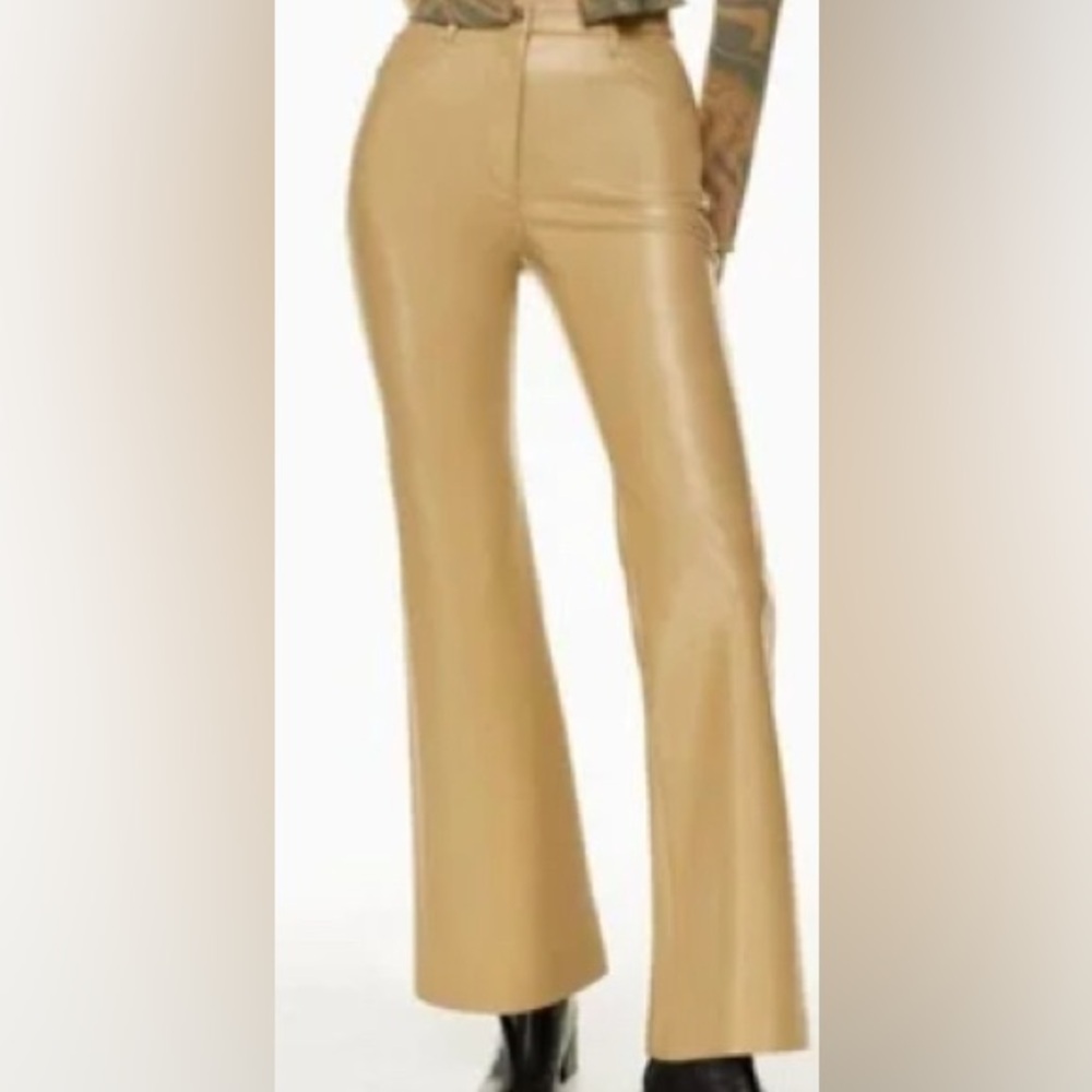 Wilfred Tan Boot Cut Flare Pants